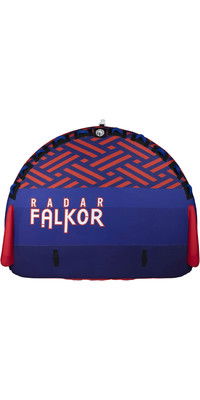 2023 Radar Falkor Marshmallow Top 4 Person Towable Tube R22tu-fa4 - Blau / Rot